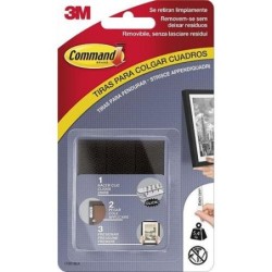 TIRAS COMMAND CUADROS MEDIANA NEGRA 17201BLK