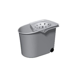 CUBO ESCURRIDOR C/RUEDAS GRIS 10326