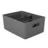 SET 4 CESTAS 1X15L+1X5L+2X1,5L BAOBAB GRIS ANTRA.