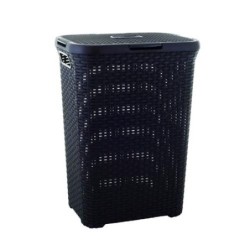 CESTO NATURAL C/TAPA STYLE 60 L. CHOCOLATE 189206