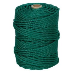 CUERDA CABLEADA PE. 4 CABOS 5 MM. VERDE 100 M.