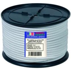 CUERDA ELASTICA POLIESTER 4 MM. BLANCA 200 M.