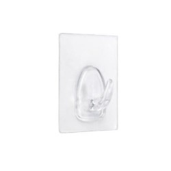 COLGADOR ADHERENTE REUTILIZABLE 60X47MM TRANSP.