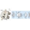 CERRADURA CR-3450 DCHA. CROMO + BARRAS CODIVEN