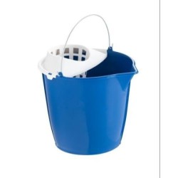 CUBO CON ESCURRIDOR PICO ASA METAL 12 LITROS 9069
