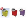 CUBO C/RUEDAS+ESCURRIDOR AUTOM. 14 L.33611 LILA