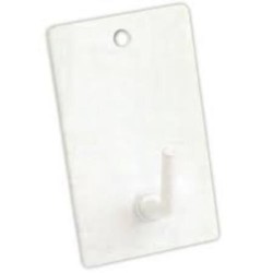 PERCHA MEDIANA ADHESIVA LACADO BLANCO (BL-3UND)