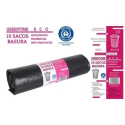 ROLLO 10 BOLSAS BASURA 85X105 G-200 100L ECO