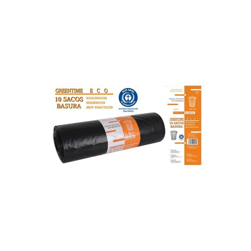ROLLO 10 BOLSAS BASURA 120X150 G-200 240L ECO