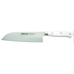 CUCHILLO SANTOKU CON ALVEOLOS 18CM RIVIERA BLANCO