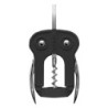 SACACORCHOS DOBLE PALANCA BUHO NEGRO+CORTACAPSULAS