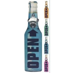 ABRE BOTELLAS CHAPAS DECORADO 40X10X9 CM.
