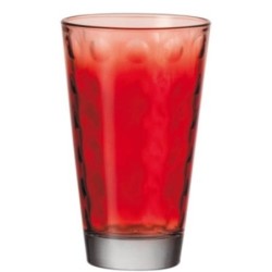 VASO ALTO 30 CL. OPTIC ROJO SET-6