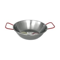 SARTEN PULIDA HONDA CON ASAS LA IDEAL 45 CM.