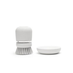 CEPILLO FREGAPLATOS CON DISPENSADOR DE JABON