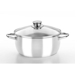 CACEROLA CON TAPA CRISTAL 26 CM. OPTIMA M451126