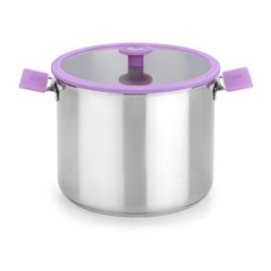 OLLA CON TAPA CRISTAL STEEL LILA 22 A693954