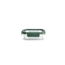 CONTENEDOR VIDRIO RECTANGULAR 370ML C/TAPA 8580-V