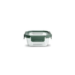 CONTENEDOR VIDRIO CUADRADO 520ML C/TAPA 8585-V