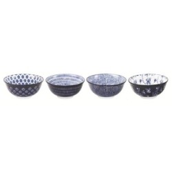 BOL PORCELANA SURTIDO 4 AZUL 15CM 691900
