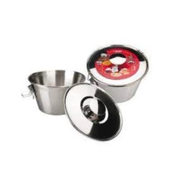FLANERO CON TAPA INOX 16CM 651616