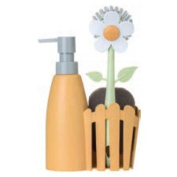 SET FREGADERO FLORGANIC NARANJA 11103