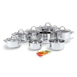BATERIA 8 PZAS CON TAPA DE VIDRIO OTTAWA