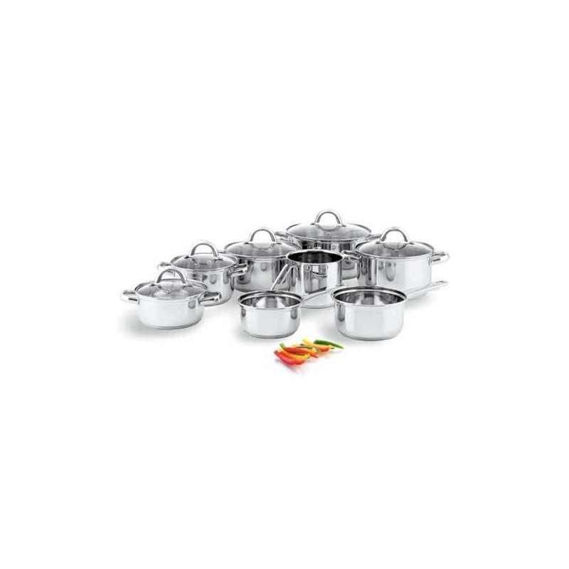 BATERIA 8 PZAS CON TAPA DE VIDRIO OTTAWA