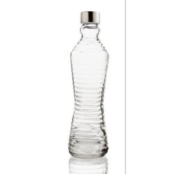 BOTELLA 1L. C/TAPON LINE TRANSPARENTE QD 7522006