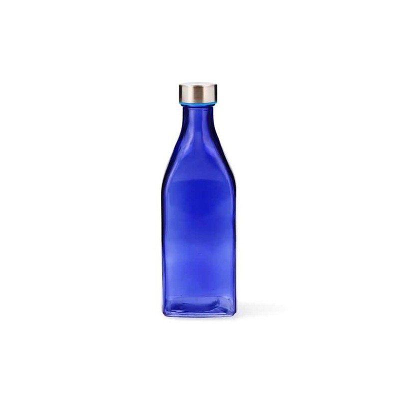 BOTELLA CUAD 1L AZUL REFLEX HABITAT QD 7522097