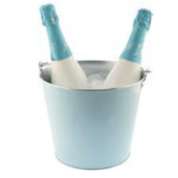 CUBITERA METALIZADA CON ASA AZUL 5L KOALA