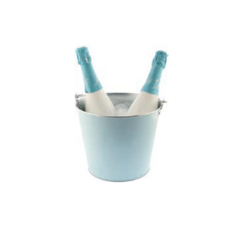 CUBITERA METALIZADA CON ASA AZUL 5L KOALA