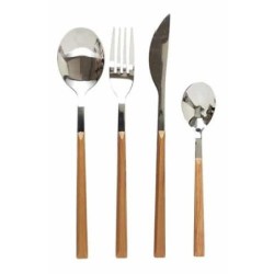 CUBERTERIA 16 PZAS EFECTO MADERA KA5991