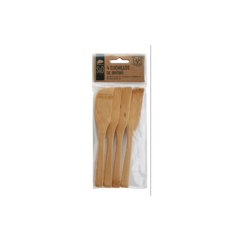SET 4 CUCHILLOS BAMBU KA3899