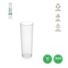 VASO TUBO PLASTICO TRANSPARENTE 300CC (PACK-10UND)