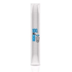 VASO PLASTICO TRANSPARENTE 220CC (PACK-100) 5200