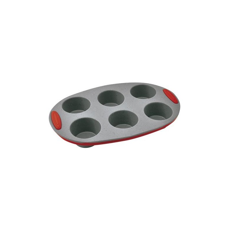MOLDE SILICONA PLATINO 6 MAGDALENAS Ø6CM MC62