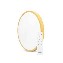 PLAFON TECHO ARO MADERA 42MM 30W 3200LM C/MANDO