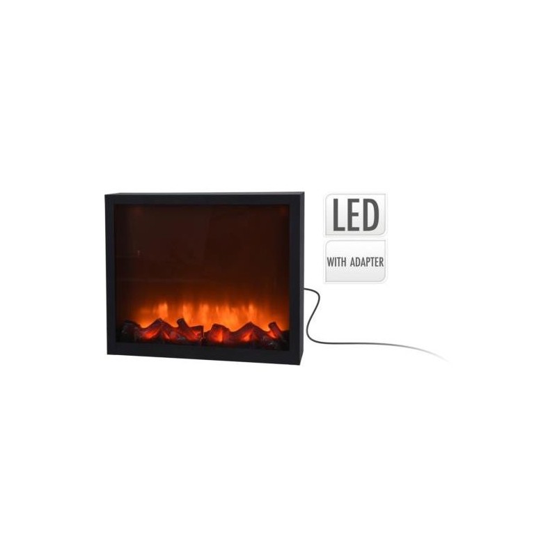 FAROL CHIMENEA CON LED 41X25CM ADA100100