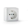 BASE TT LATERAL SUPERFICIE BLANCO 16A-250V S-7000