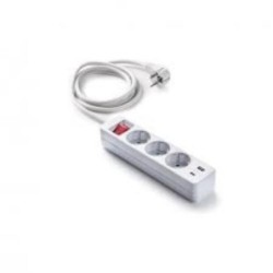 BASE 3 TOMAS TT+2 USB C/CABLE 1.5M BLANCO 9/713