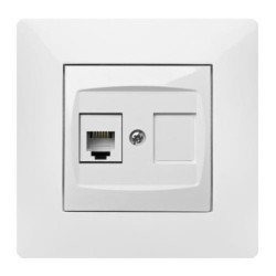 TOMA TELEFONO RJ-11 BLANCO 9137