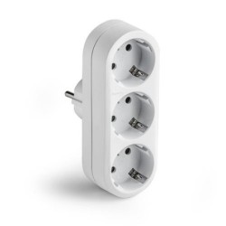 ADAPTADOR TRIPLE TT 16A-250V BLANCO 1333