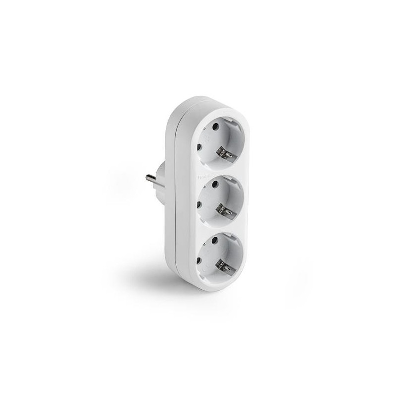 ADAPTADOR TRIPLE TT 16A-250V BLANCO 1333