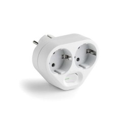 ADAPTADOR DOBLE TT 16A-250V CON INTERRUPTOR 1342
