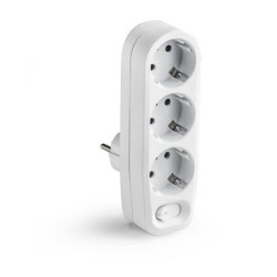ADAPTADOR DOBLE TT 16A-250V CON INTERRUPTOR 1343