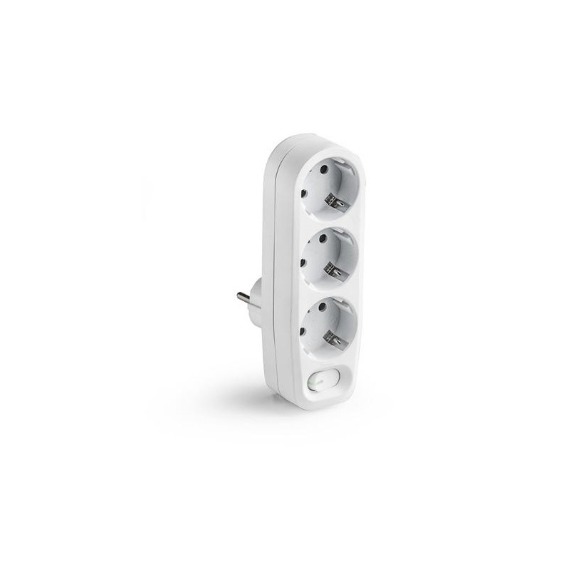ADAPTADOR DOBLE TT 16A-250V CON INTERRUPTOR 1343