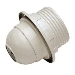 PORTALAMPARAS ROSCA+ARANDELA E27 BLANCO 166B