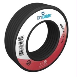 CABLE MANGUERA REDONDA H05VV-F 2X1.5 NEGRA 5M
