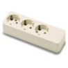 BASE 3 TOMAS/TOMA TIERRA SIN CABLE 2503
